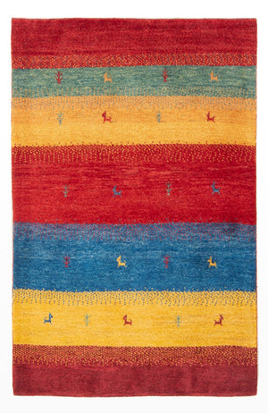 Tappeto Gabbeh - Persero - 151 x 104 cm - multicolore