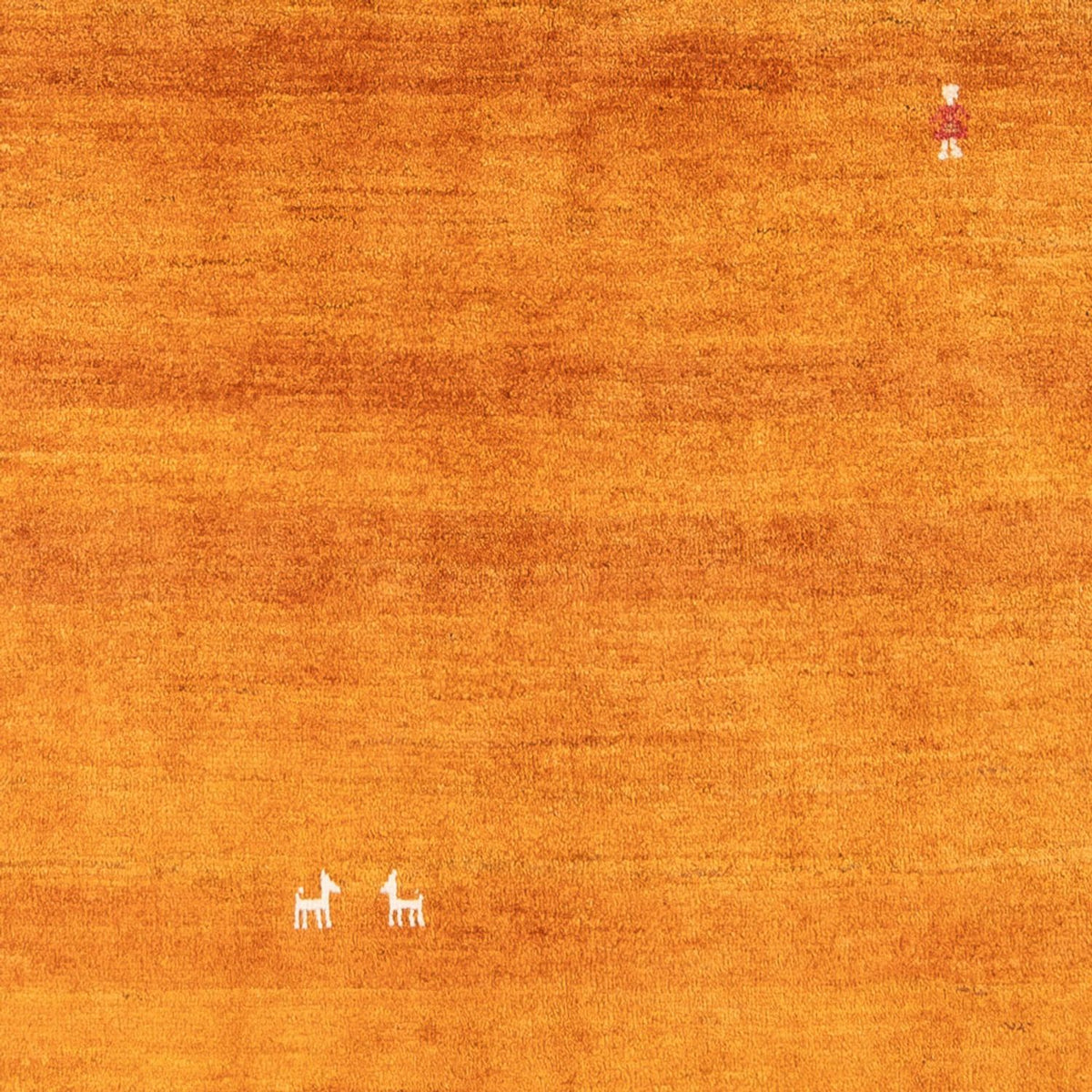 Tappeto Gabbeh - Persero - 196 x 150 cm - arancione