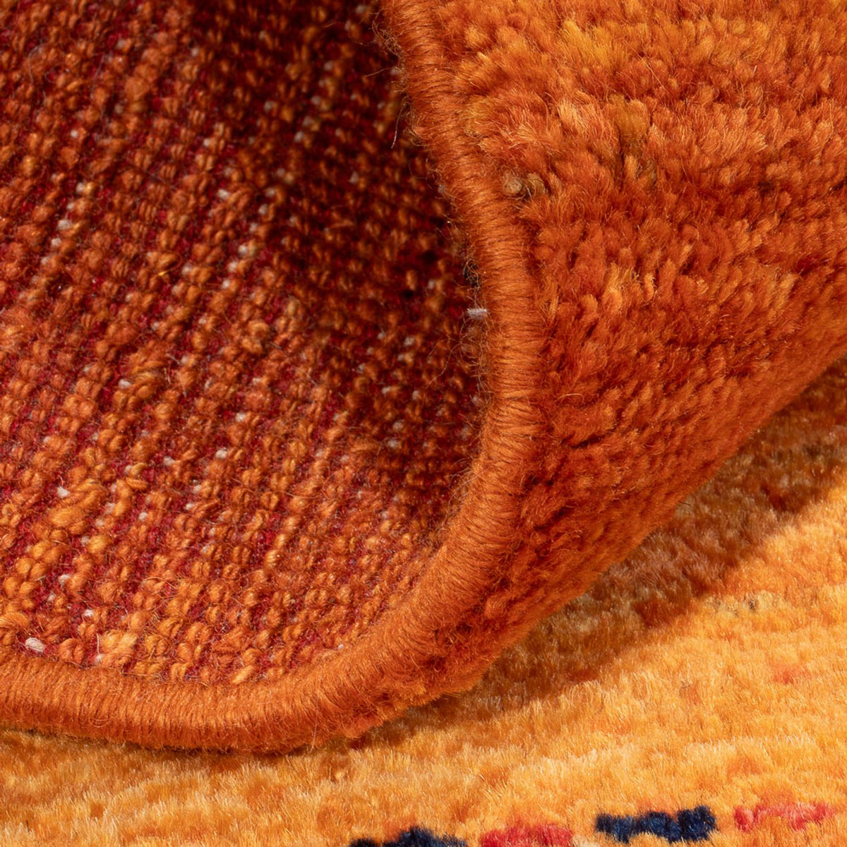 Tappeto Gabbeh - Persero - 142 x 98 cm - arancione