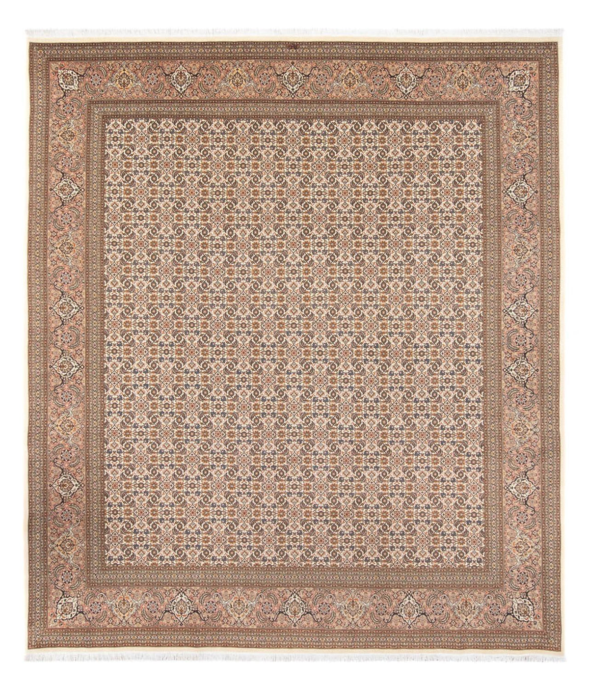 Tappeto Persero - Tabriz - Reale - 290 x 253 cm - beige scuro