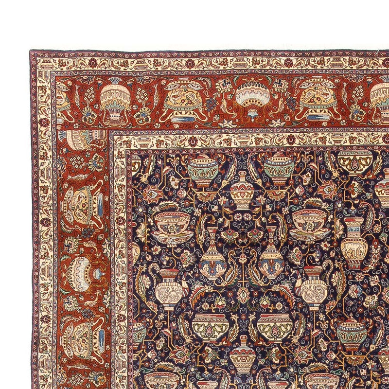 Tappeto Persero - Tabriz - 387 x 300 cm - blu scuro