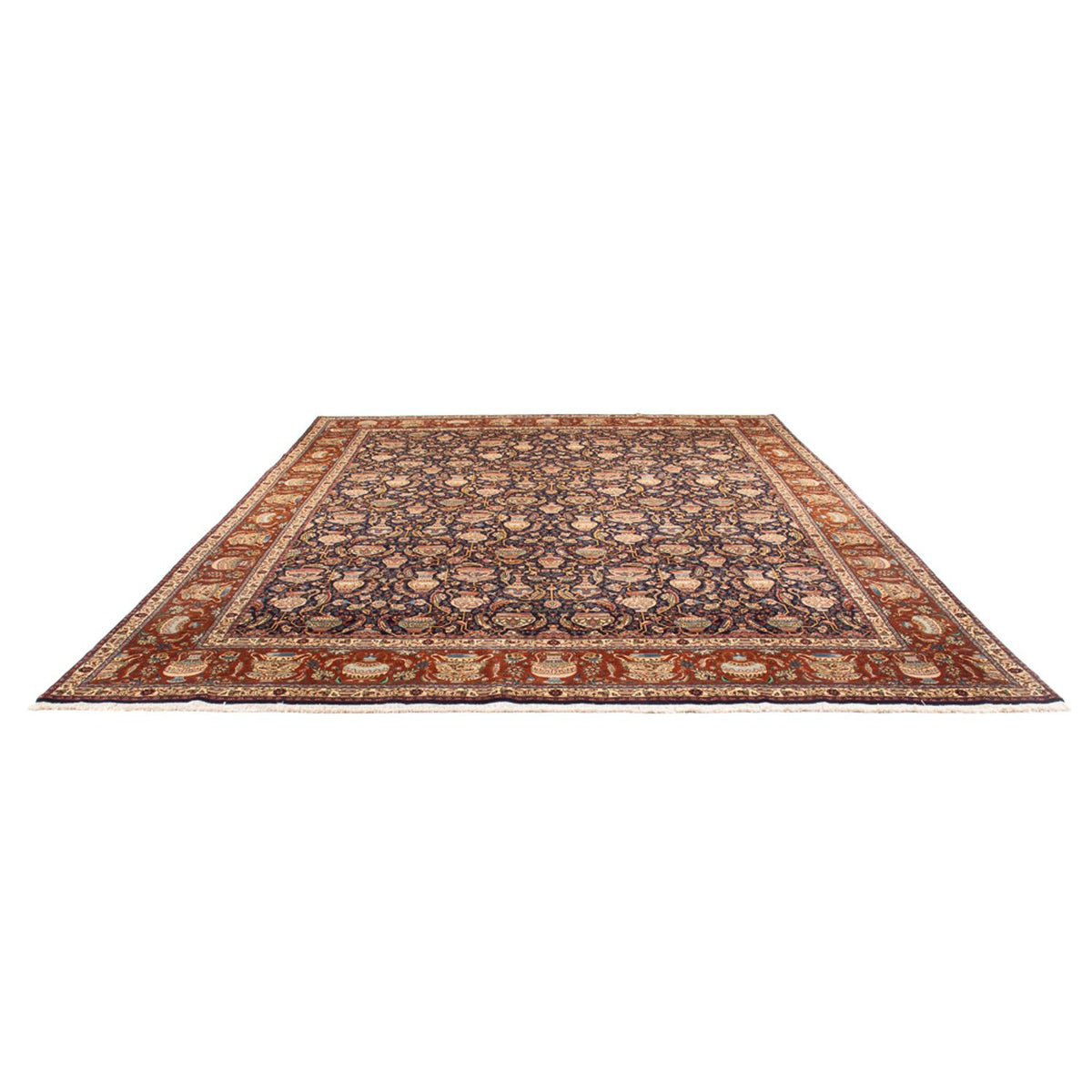 Tappeto Persero - Tabriz - 387 x 300 cm - blu scuro