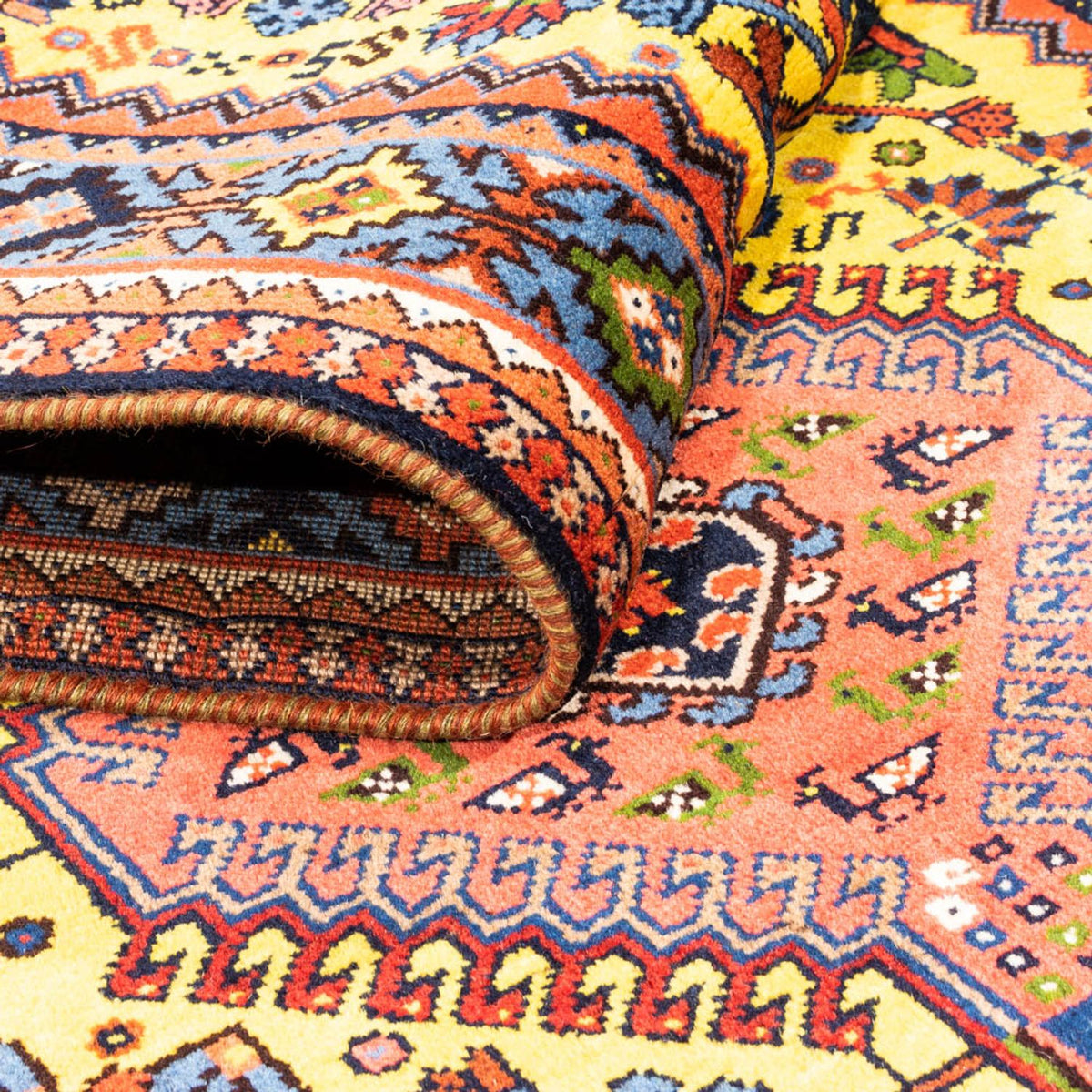 Tappeto corsia Tappeto Persero - Nomade - 202 x 78 cm - giallo