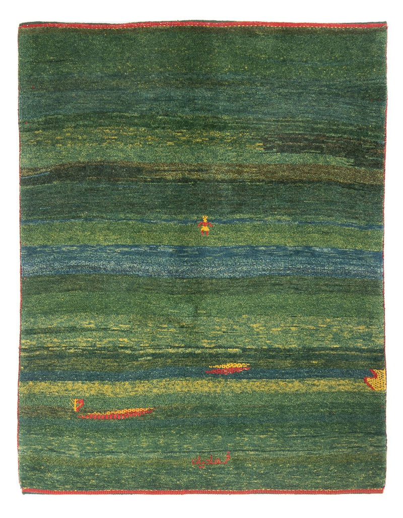 Tappeto Gabbeh - Persero - 183 x 146 cm - verde menta