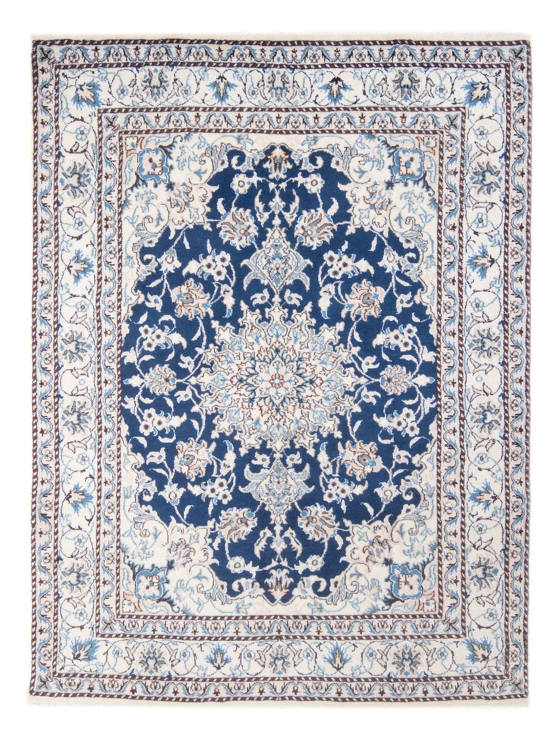 Tappeto Persero - Nain - Reale - 203 x 144 cm - blu