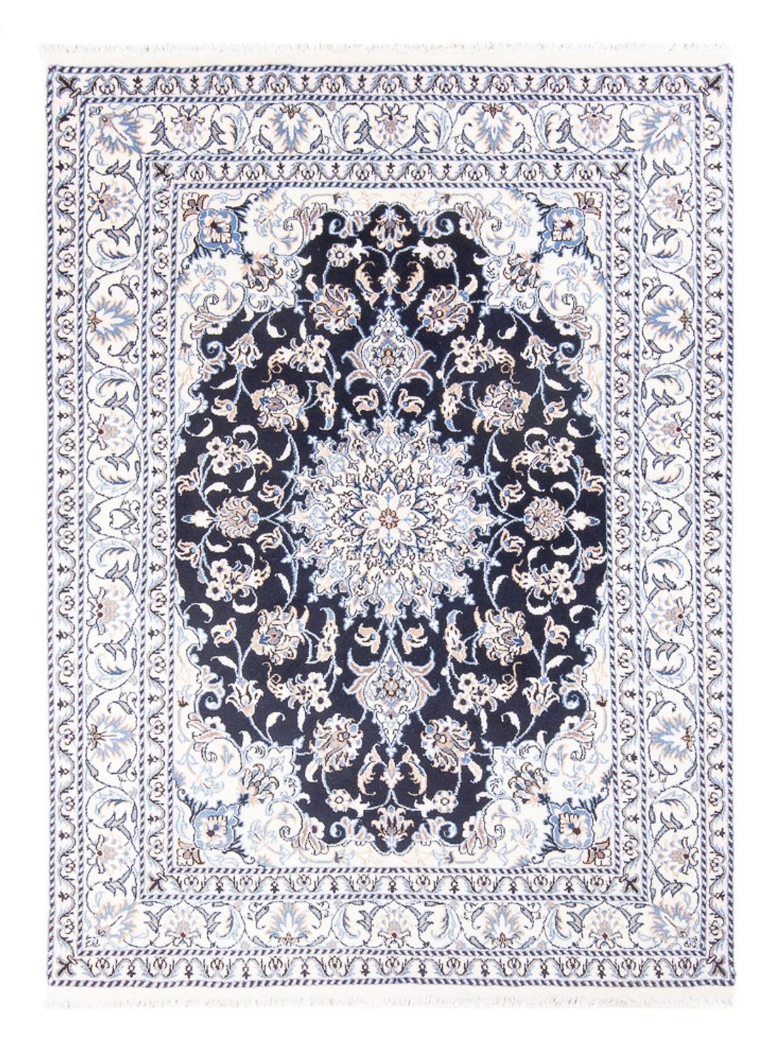 Tappeto Persero - Nain - Reale - 207 x 145 cm - blu scuro