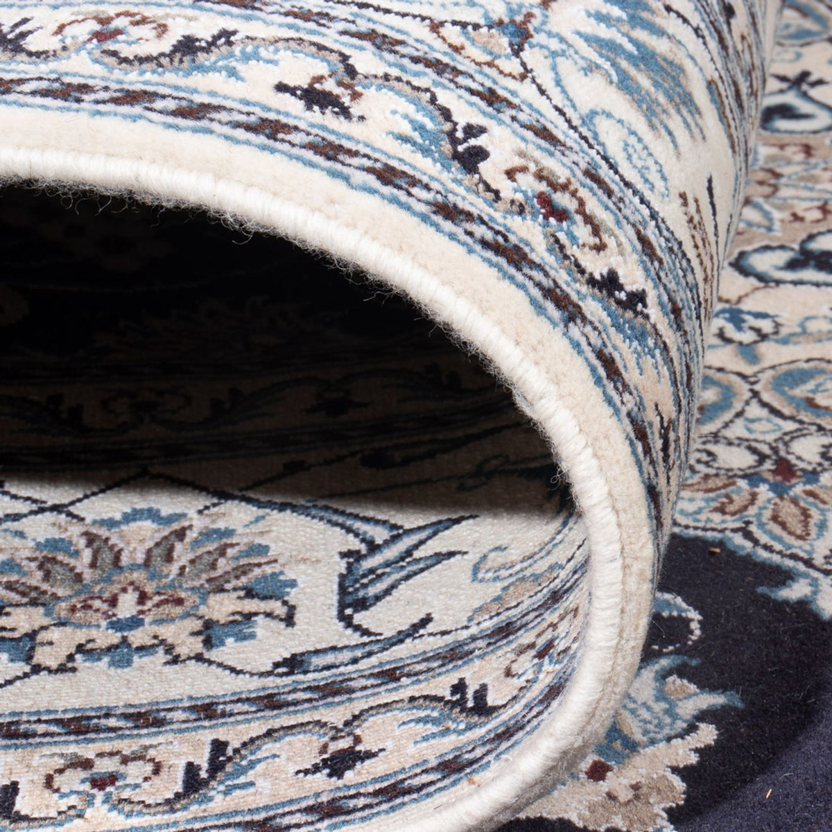 Tappeto Persero - Nain - 295 x 191 cm - blu scuro