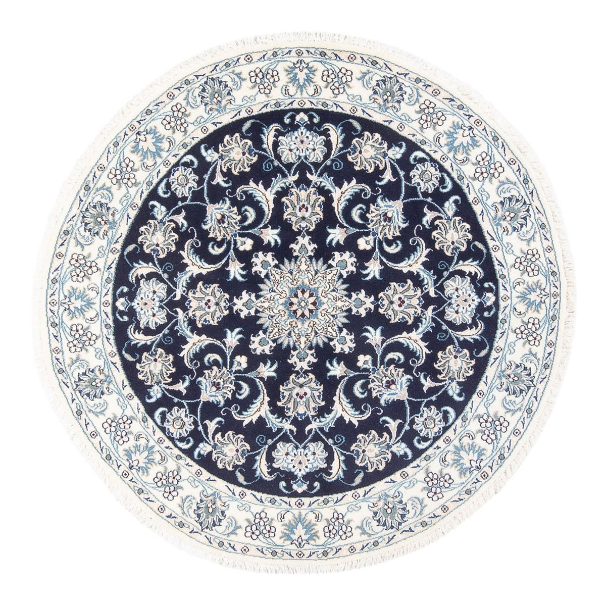 Tappeto Persero - Nain rotondo - 150 x 150 cm - blu scuro