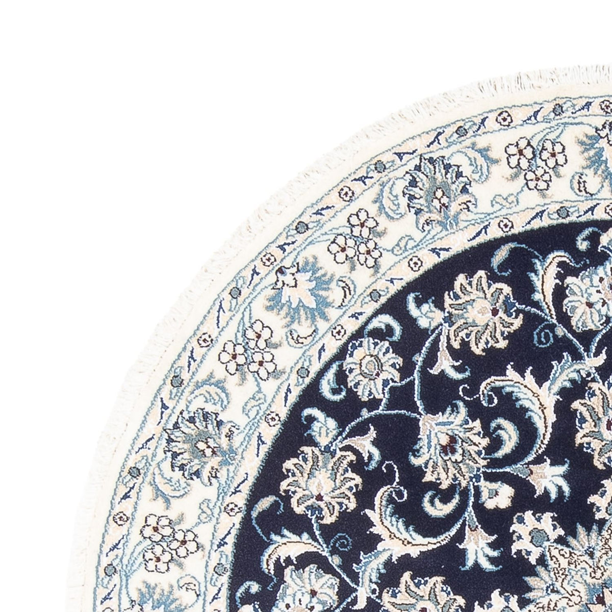 Tappeto Persero - Nain rotondo - 150 x 150 cm - blu scuro