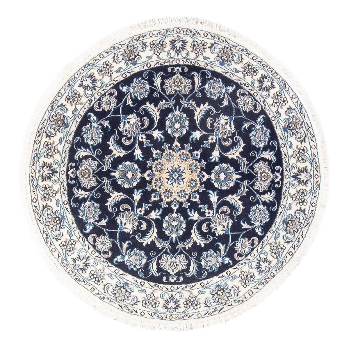 Tappeto Persero - Nain rotondo - 150 x 150 cm - blu scuro