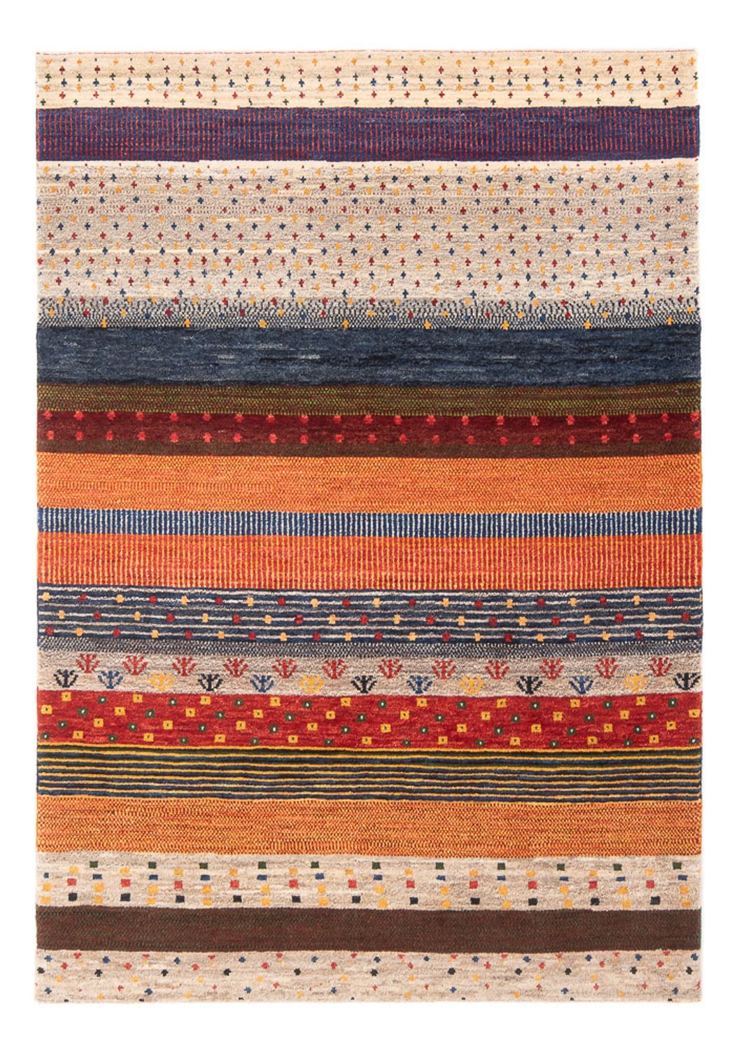 Tappeto Gabbeh - Persero - 177 x 123 cm - multicolore