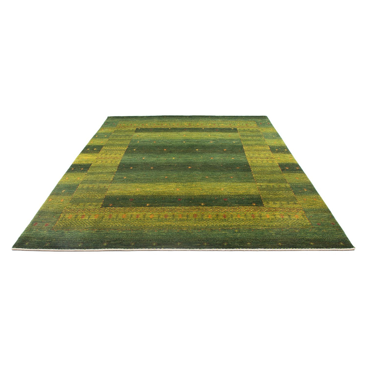 Tappeto Gabbeh - Loribaft Persero - 297 x 200 cm - verde scuro