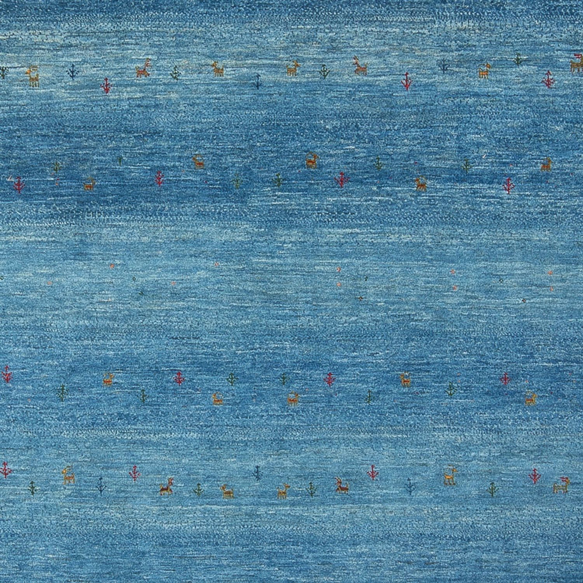 Tappeto Gabbeh - Loribaft Persero - 300 x 214 cm - blu mare