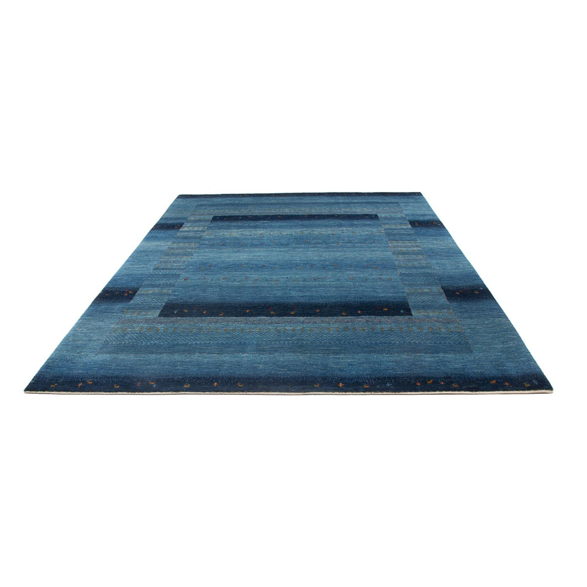 Tappeto Gabbeh - Loribaft Persero - 300 x 214 cm - blu mare