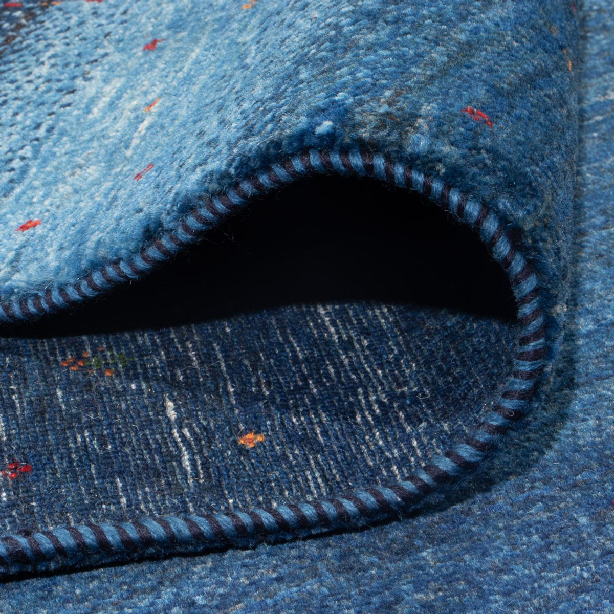 Tappeto Gabbeh - Loribaft Persero - 331 x 222 cm - blu mare