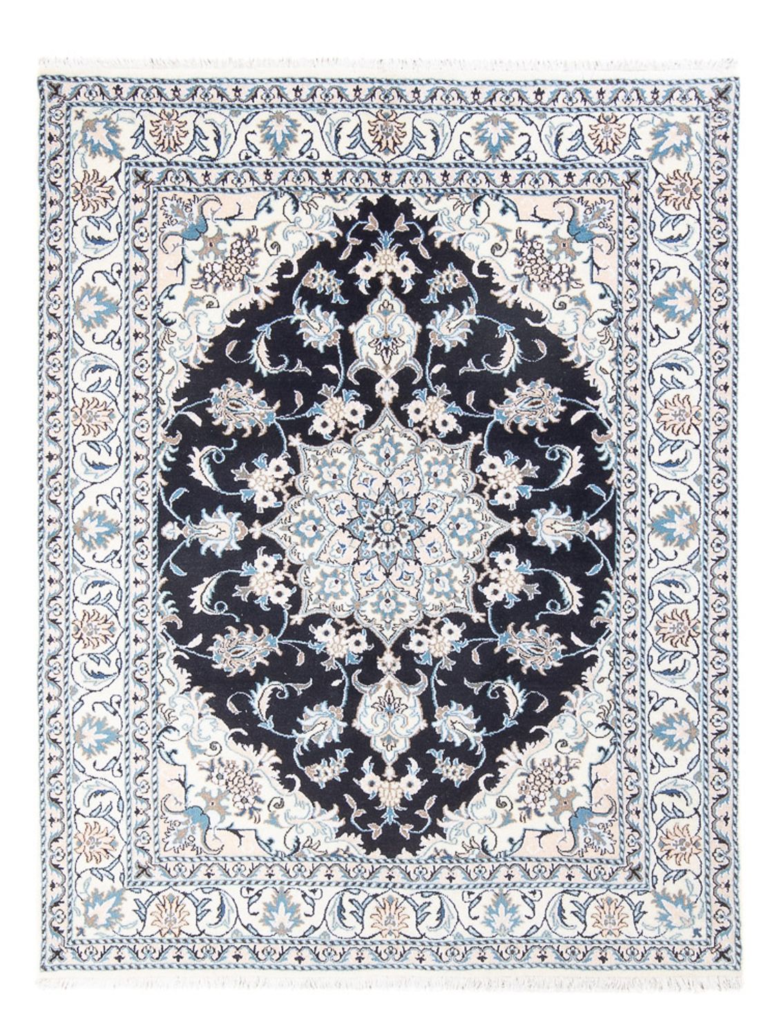 Tappeto Persero - Nain - Reale - 192 x 148 cm - blu scuro