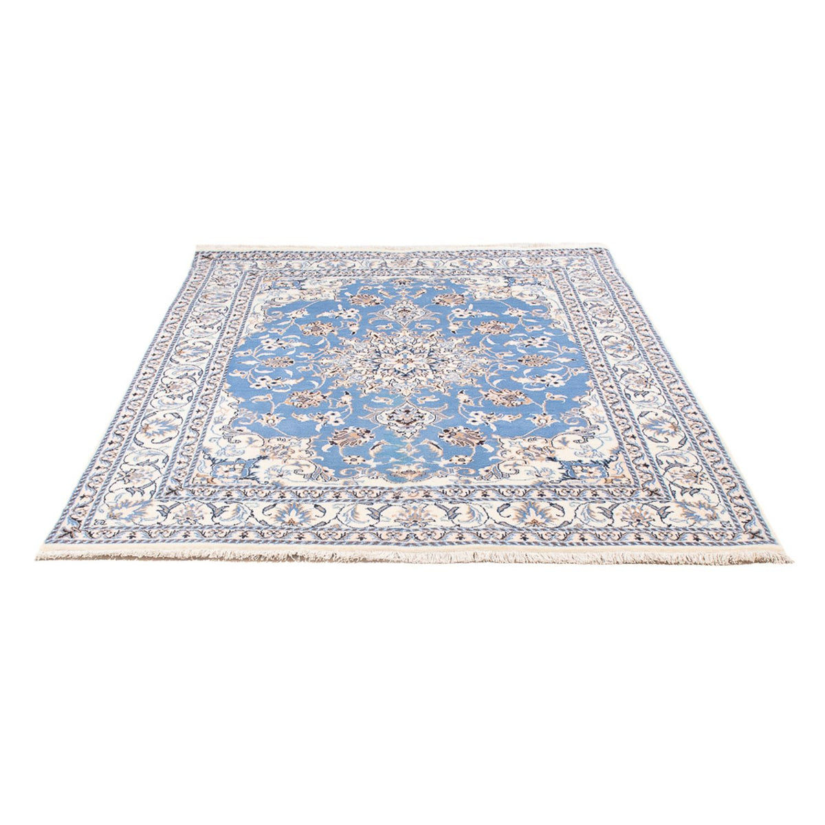 Tappeto Persero - Nain - Reale - 202 x 150 cm - blu chiaro