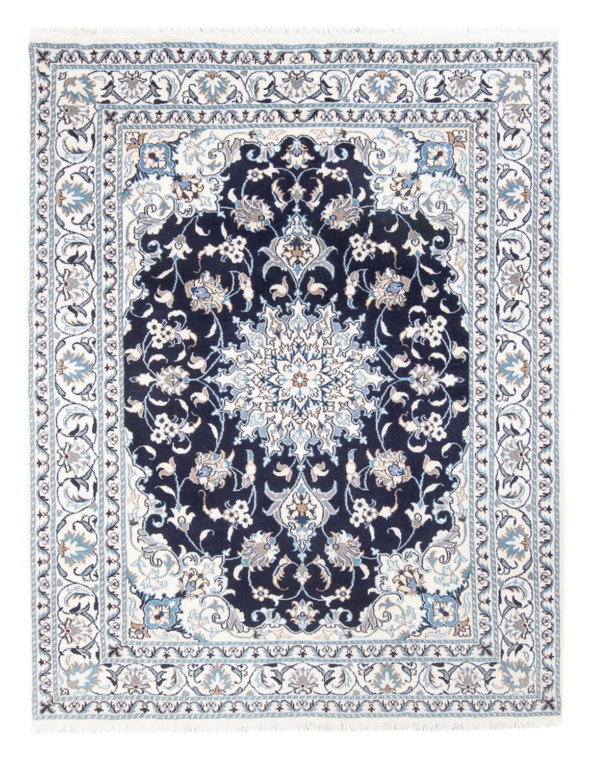 Tappeto Persero - Nain - Reale - 202 x 156 cm - blu scuro