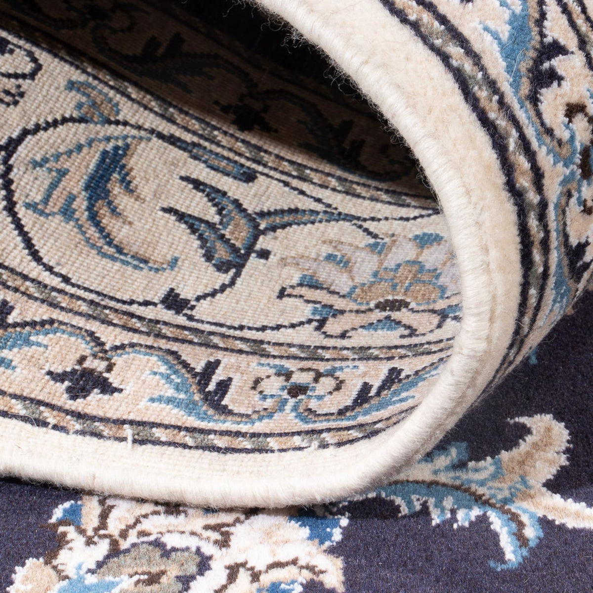 Tappeto Persero - Nain - Reale - 212 x 146 cm - blu scuro