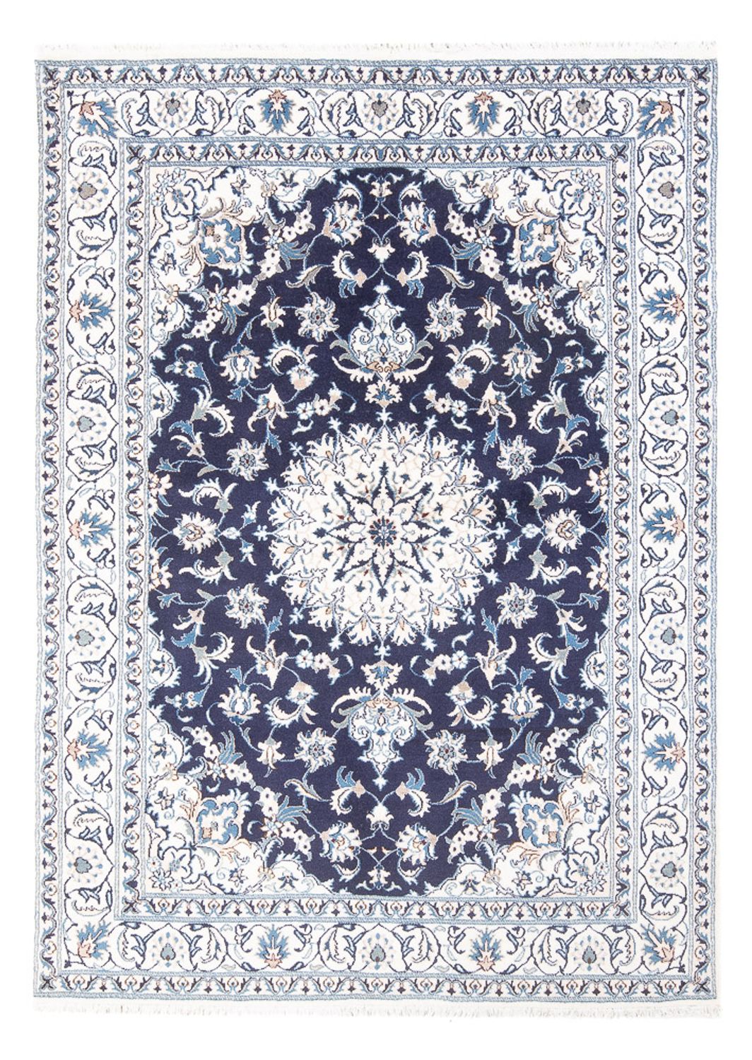 Tappeto Persero - Nain - 234 x 168 cm - blu scuro