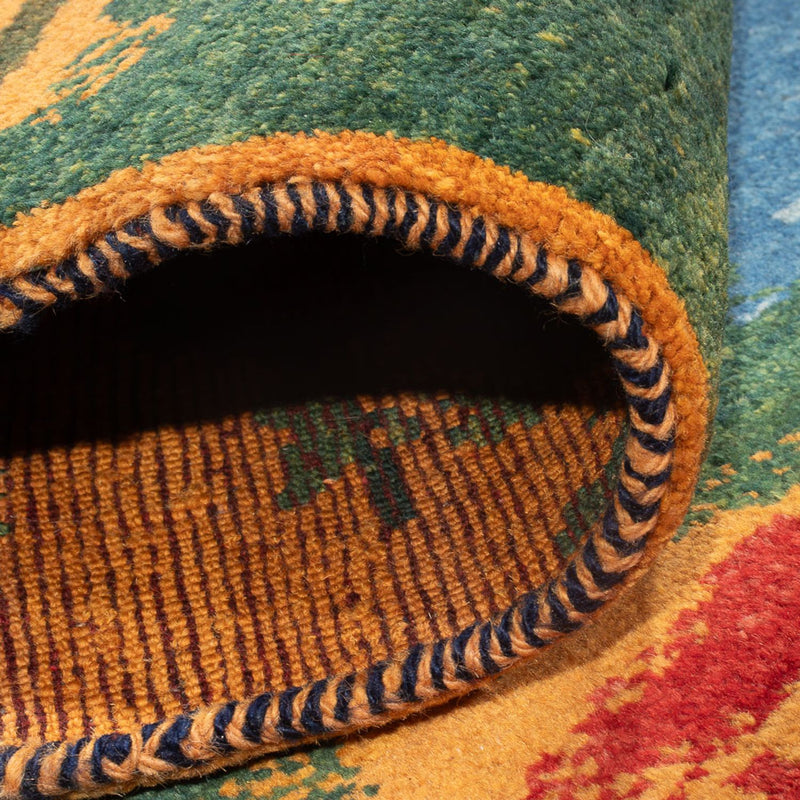 Tappeto corsia Tappeto Gabbeh - Persero - 242 x 78 cm - multicolore