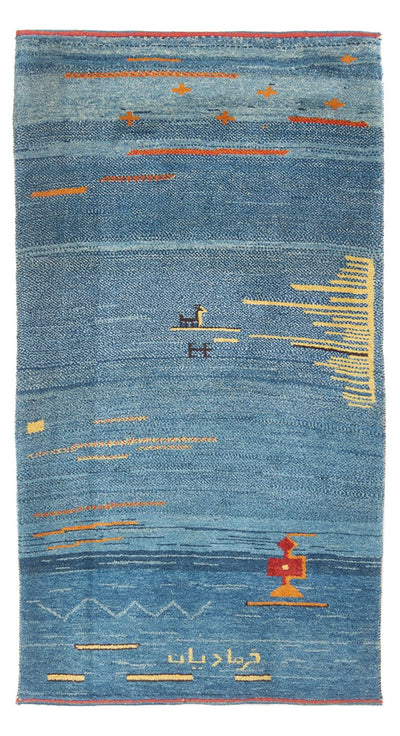 Gabbeh persiano Tappeto 90x193cm - Perserteppich Wollteppich