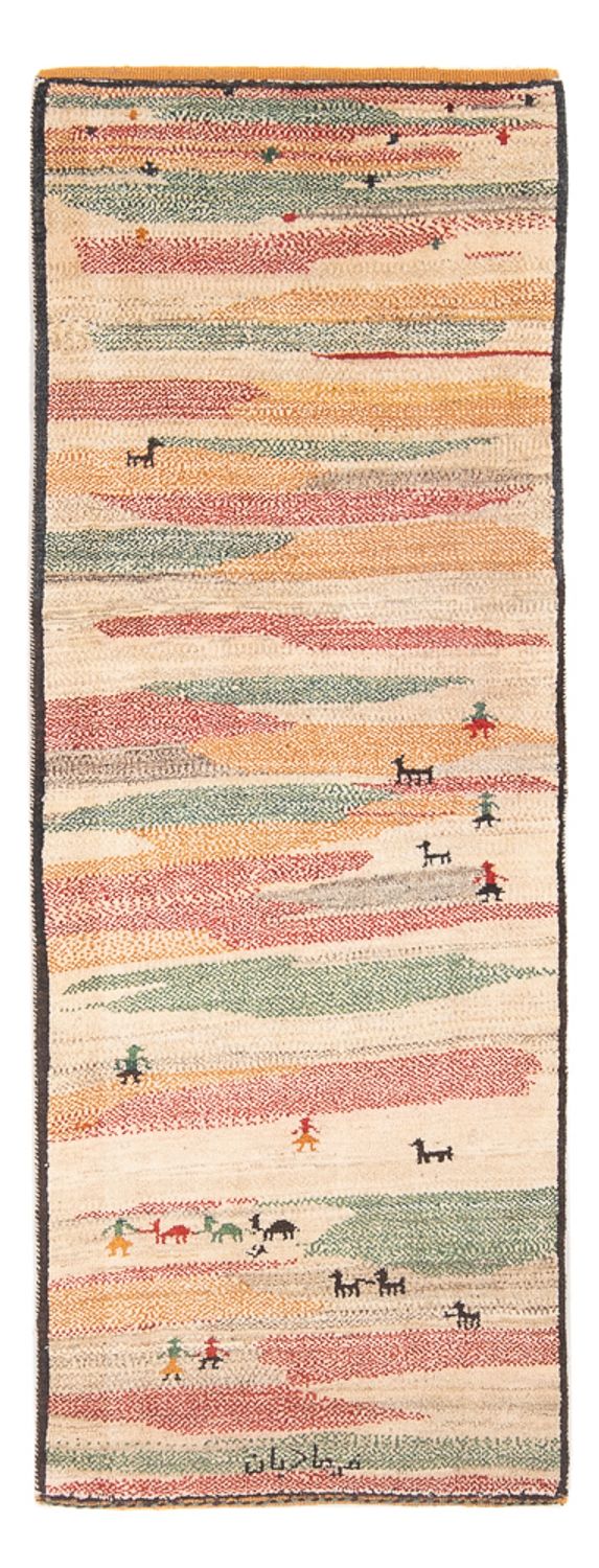 Tappeto corsia Tappeto Gabbeh - Persero - 205 x 78 cm - multicolore