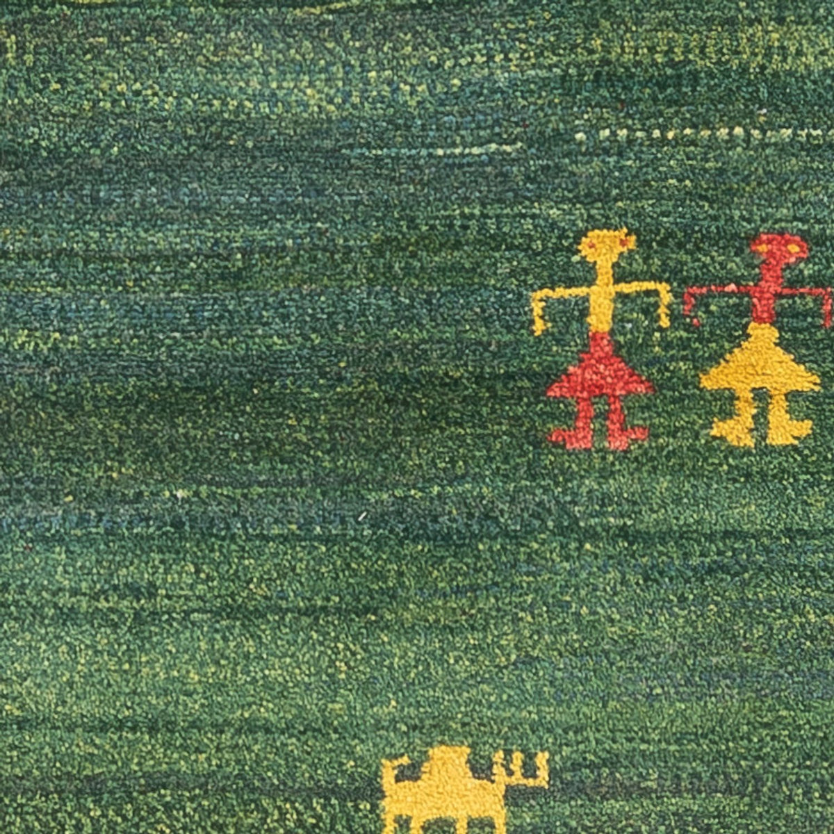 Tappeto corsia Tappeto Gabbeh - Persero - 202 x 78 cm - verde