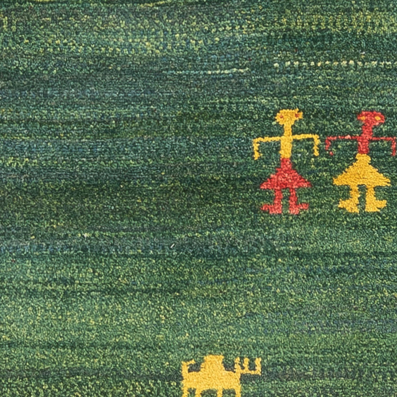 Tappeto corsia Tappeto Gabbeh - Persero - 202 x 78 cm - verde