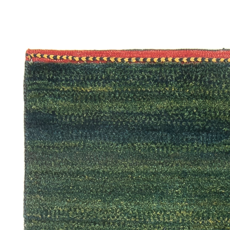 Tappeto corsia Tappeto Gabbeh - Persero - 202 x 78 cm - verde
