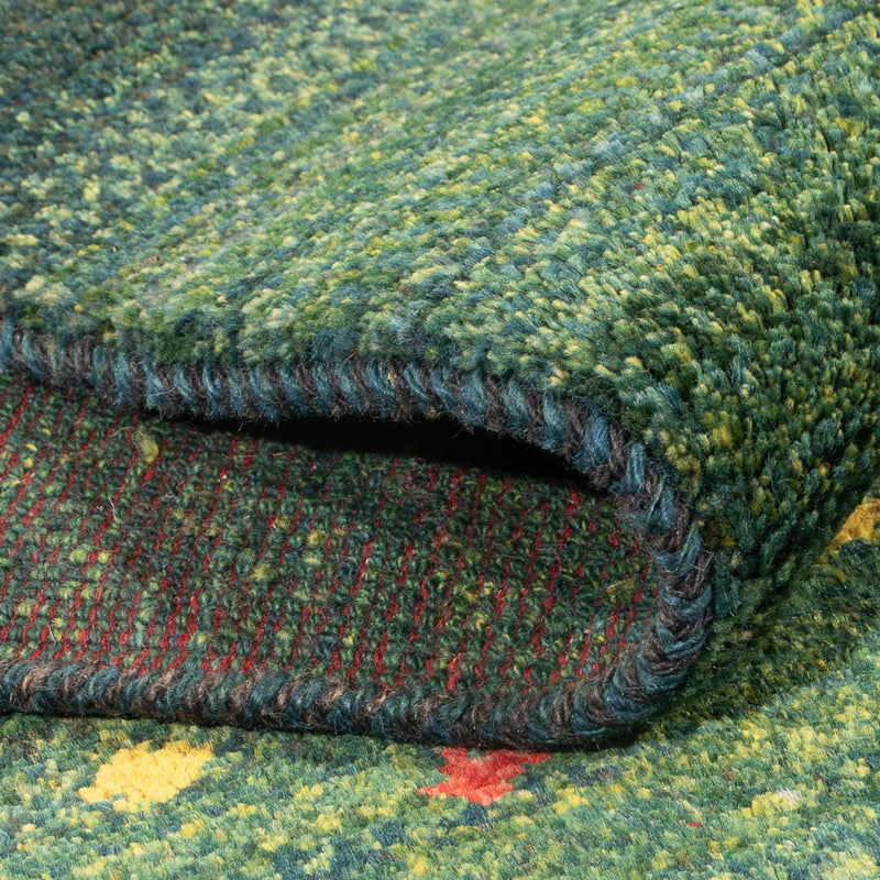 Tappeto corsia Tappeto Gabbeh - Persero - 202 x 78 cm - verde