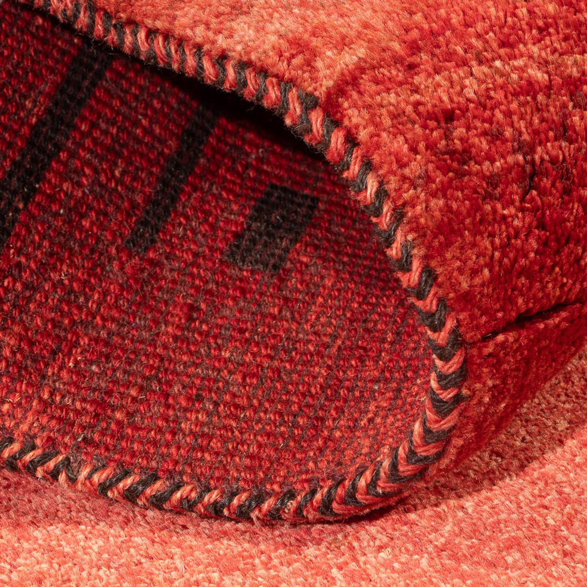 Tappeto corsia Tappeto Gabbeh - Persero - 225 x 83 cm - rosso chiaro