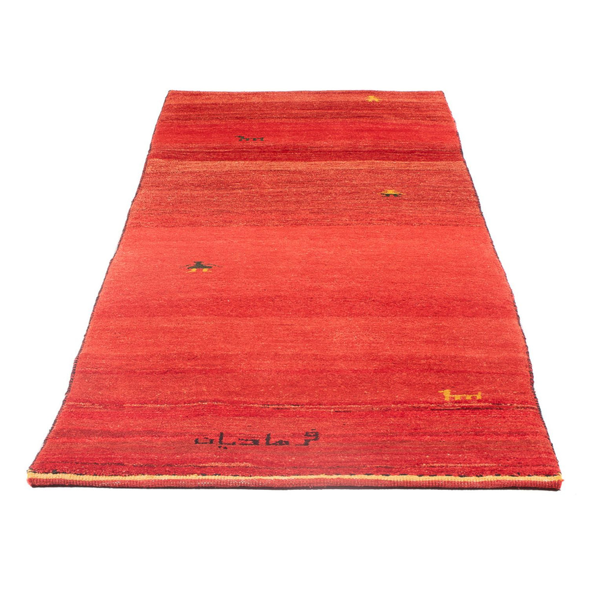 Tappeto corsia Tappeto Gabbeh - Persero - 227 x 85 cm - rosso