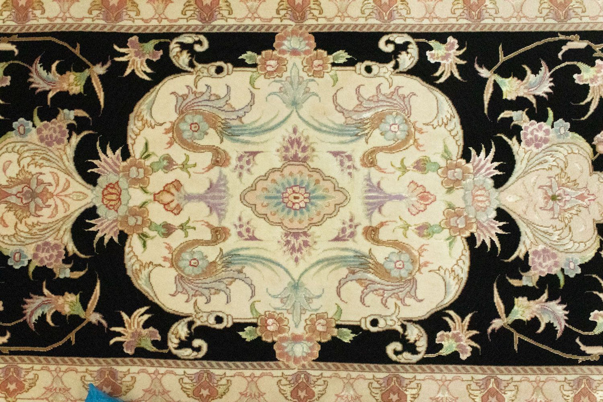 Tappeto corsia Tappeto Persero - Tabriz - Reale - 191 x 72 cm - nero
