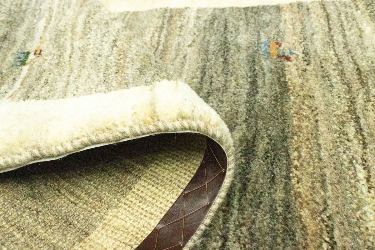 Tappeto corsia Tappeto Gabbeh - Persero - 229 x 82 cm - grigio