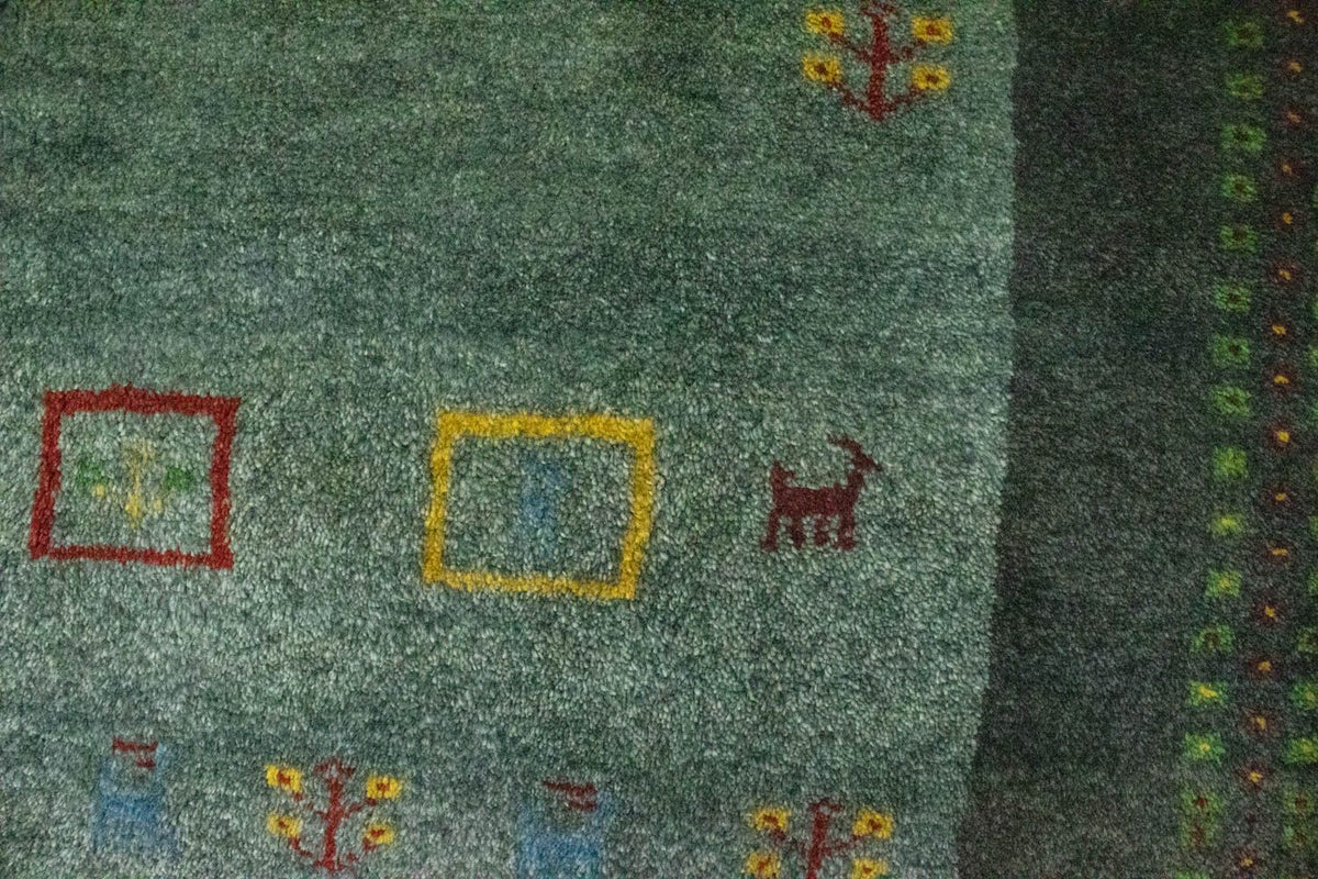 Tappeto Gabbeh - Persero - 195 x 142 cm - grigio