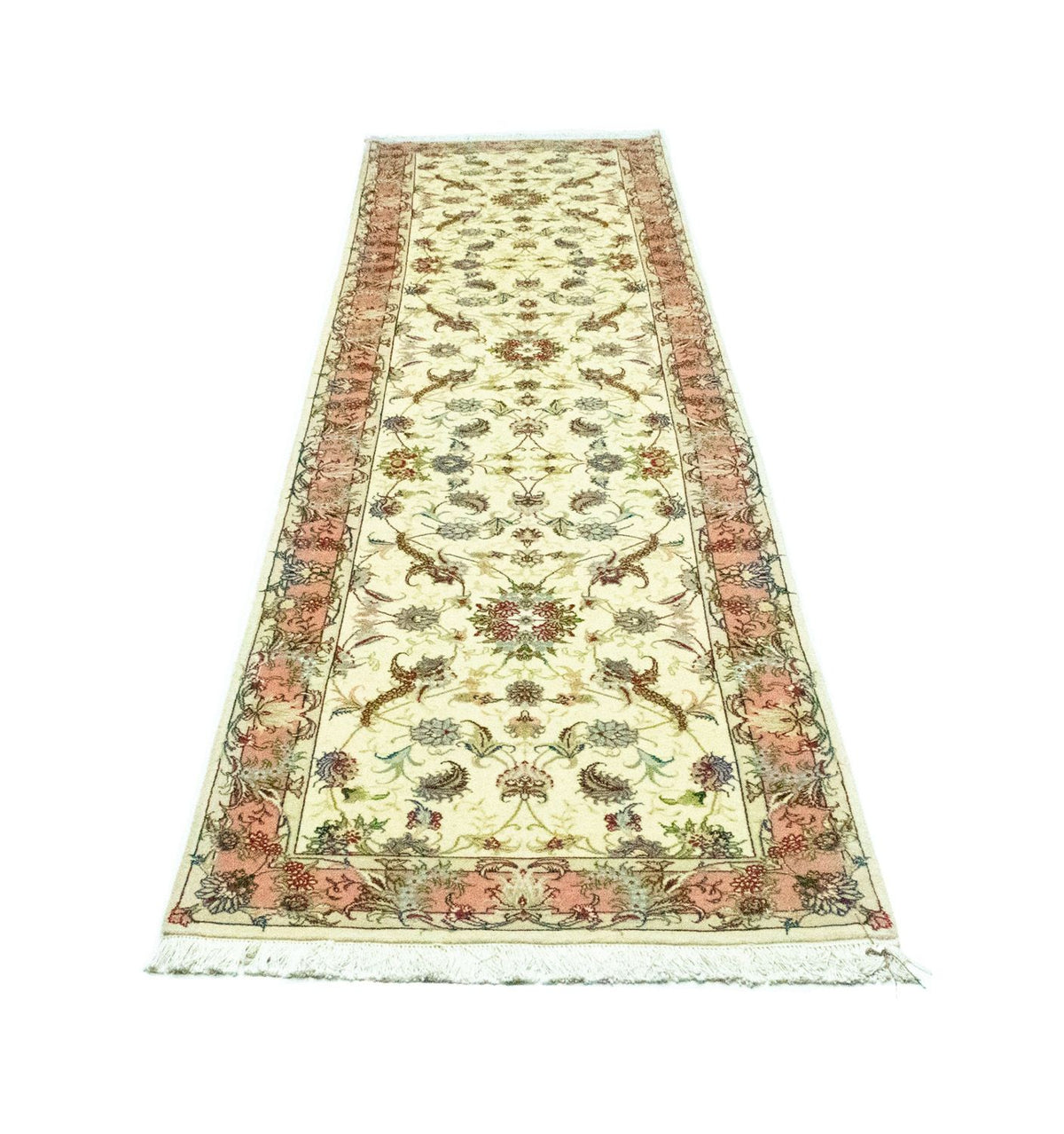 Tappeto corsia Tappeto Persero - Tabriz - Reale - 317 x 78 cm - beige