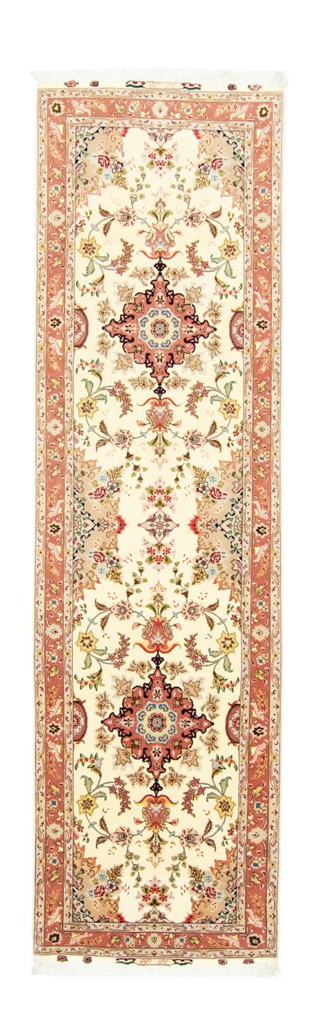 Tappeto corsia Tappeto Persero - Tabriz - Reale - 313 x 84 cm - beige