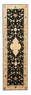 Tappeto corsia Tappeto Persero - Tabriz - Reale - 294 x 85 cm - nero