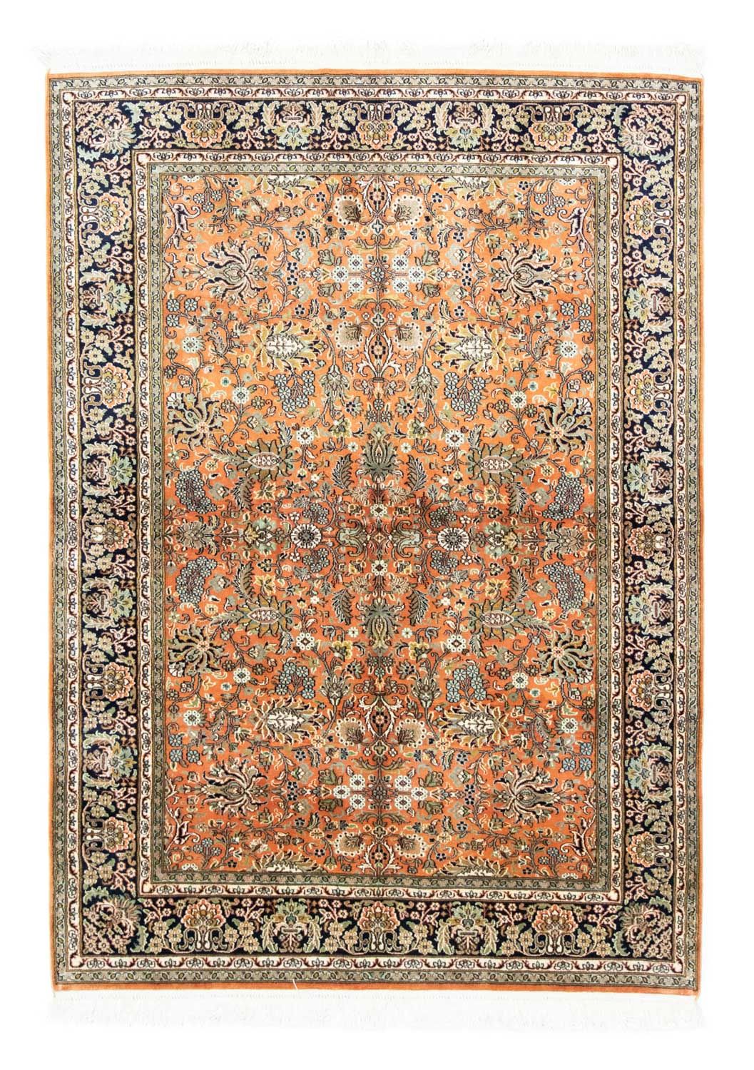 Tappeto di seta - Seta del Kashmir - 181 x 130 cm - ruggine