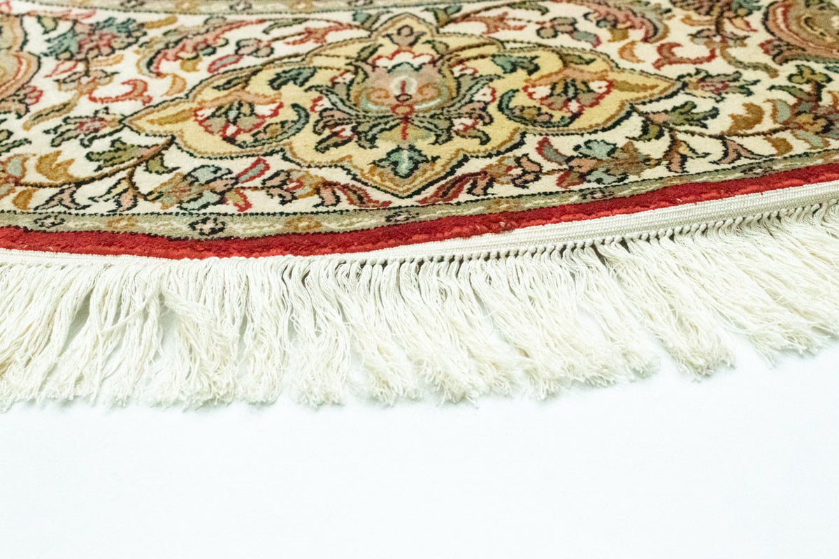 Tappeto di seta - Seta del Kashmir quadrato - 158 x 150 cm - rosso