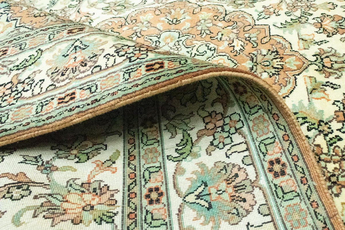 Tappeto di seta - Seta del Kashmir - 183 x 129 cm - beige