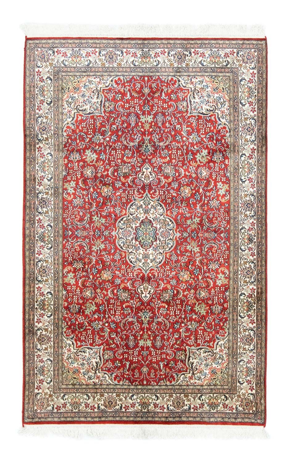 Tappeto di seta - Seta del Kashmir - 159 x 100 cm - rosso