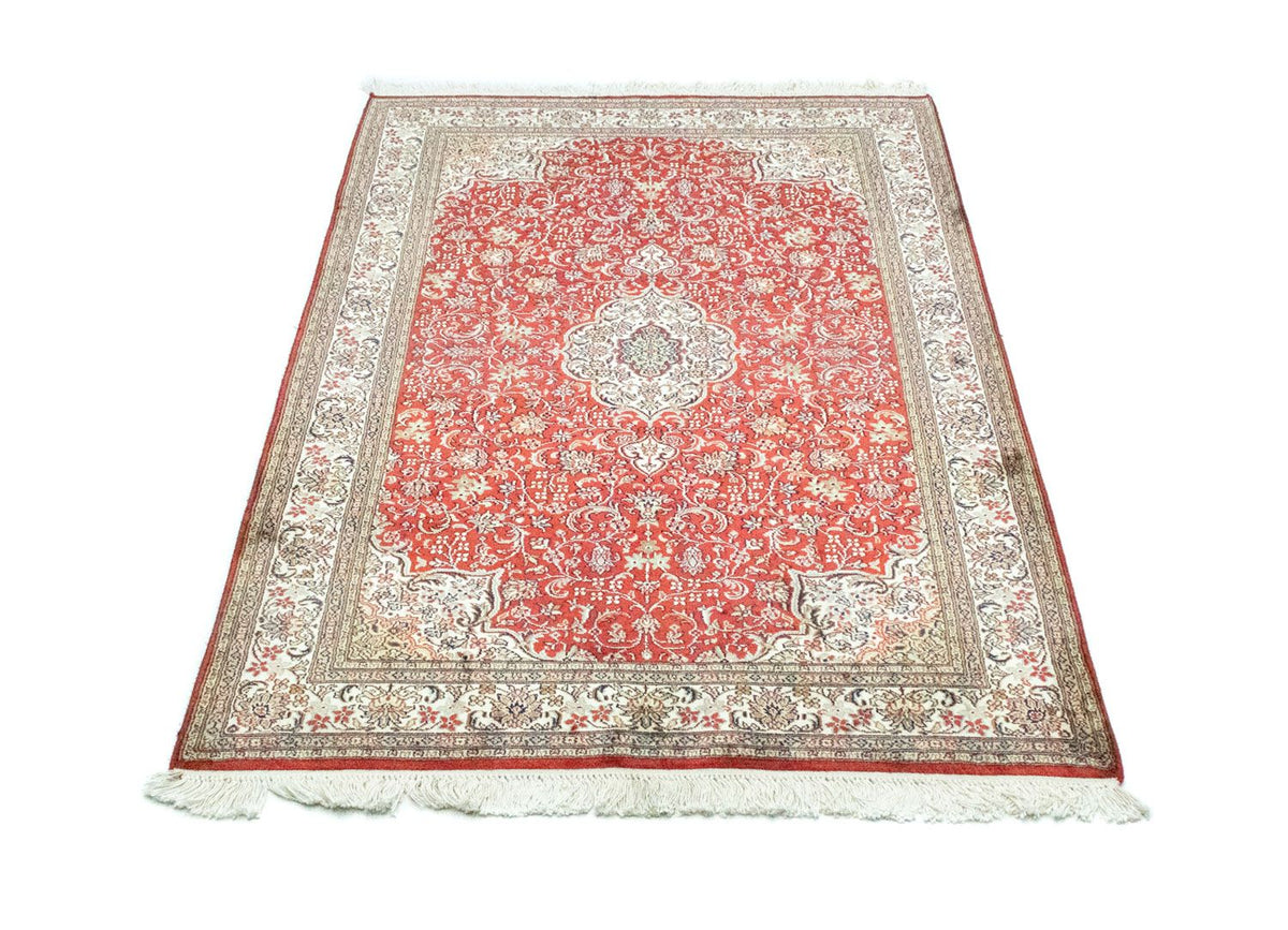 Tappeto di seta - Seta del Kashmir - 159 x 100 cm - rosso