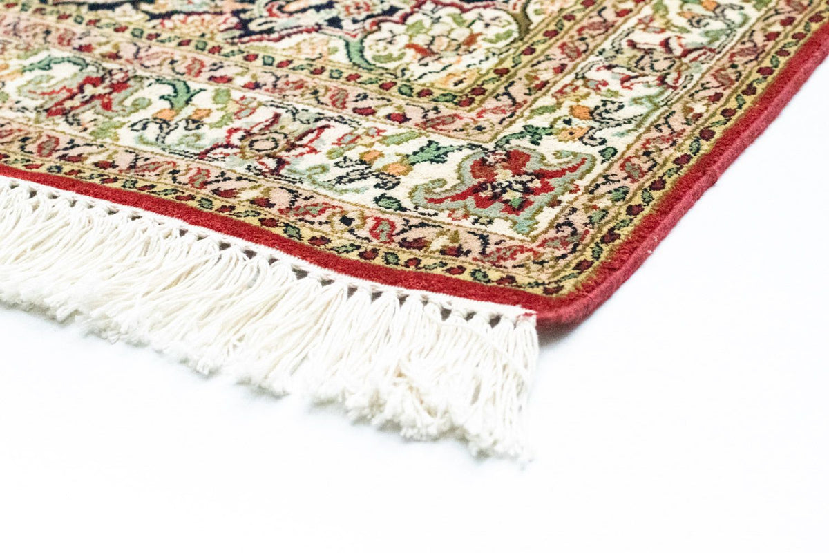 Tappeto corsia Tappeto di seta - Seta del Kashmir - 237 x 80 cm - rosso
