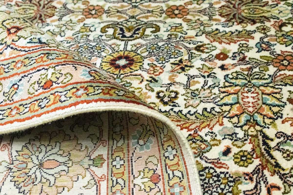 Tappeto di seta - Seta del Kashmir - 274 x 184 cm - beige