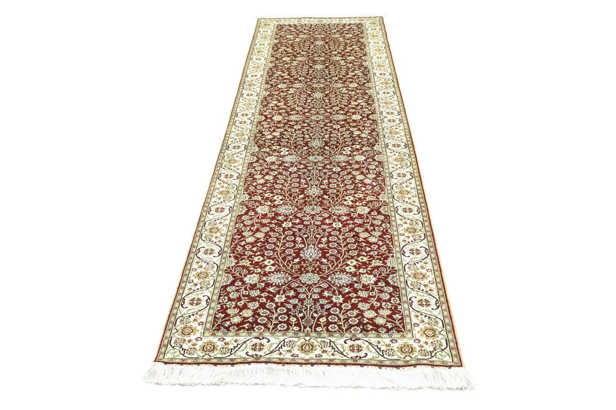 Tappeto corsia Tappeto orientale - Hereke - 300 x 78 cm - rosso