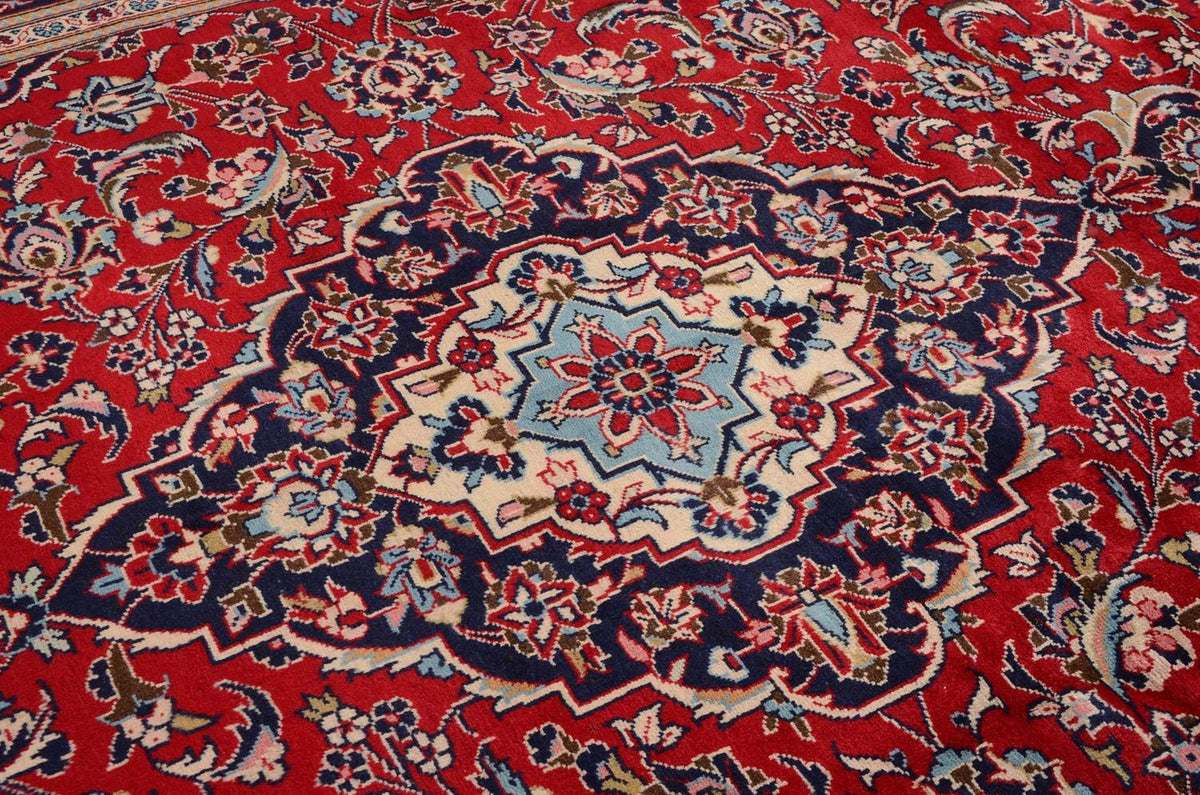 Tappeto Persero - Keshan - 351 x 239 cm - rosso