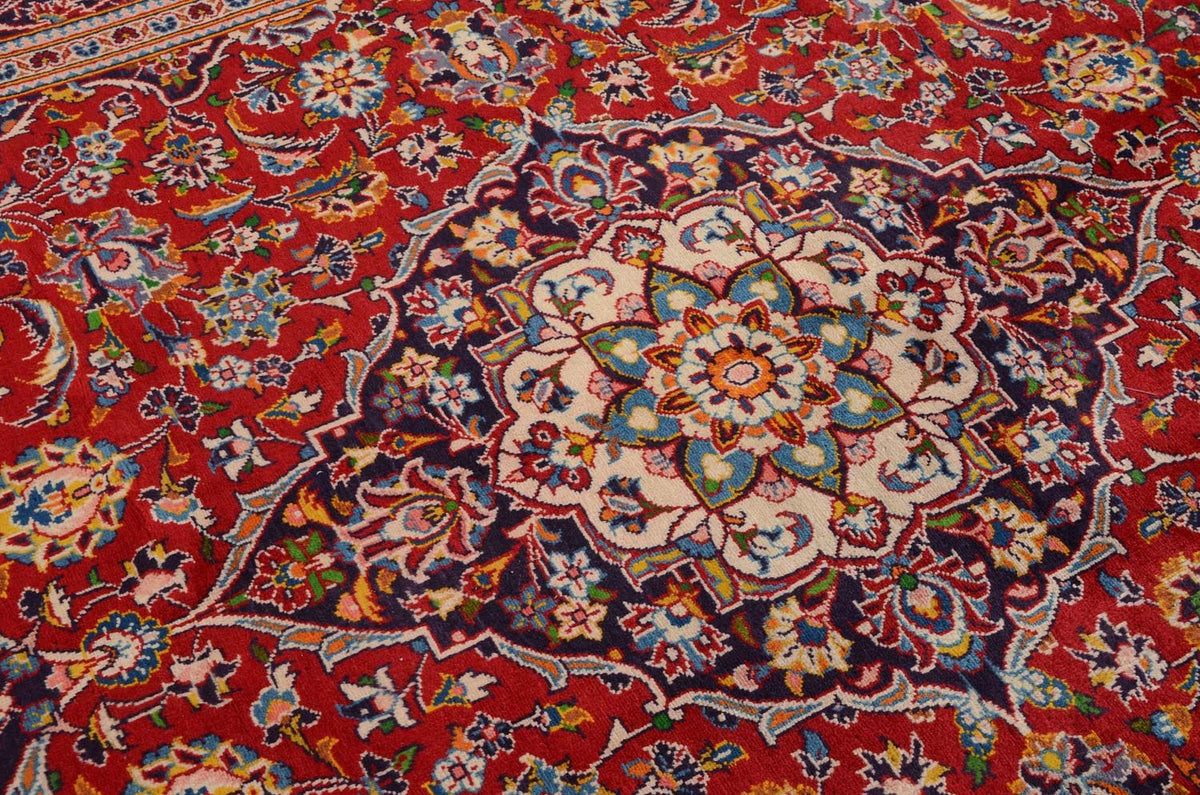 Tappeto Persero - Keshan - 290 x 195 cm - rosso