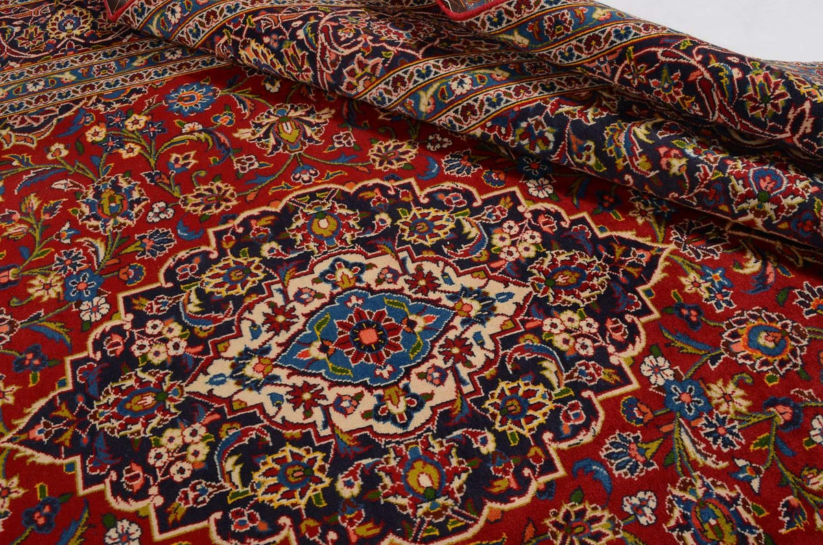 Tappeto Persero - Keshan - 368 x 247 cm - rosso